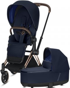 Cybex Priam III | 2-в-1 (Indigo Blue на шасси III Rosegold)