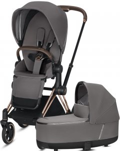 Cybex Priam III | 2-в-1 (Manhattan Grey на шасси III Rosegold)