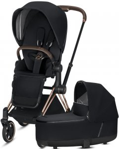 Cybex Priam III | 2-в-1 (Premium Black на шасси III Rosegold)