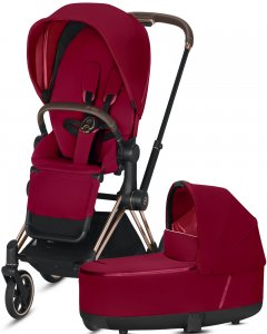 Cybex Priam III | 2-в-1 (True Red на шасси III Rosegold)