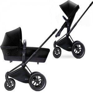 Cybex Priam LUX | 2-в-1 (Stardust Black на шасси All Terrain Matt Black)