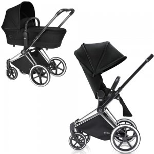 Cybex Priam LUX | 2-в-1 (Stardust Black на шасси City Light Chrome)
