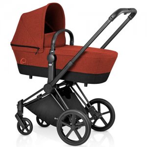 Cybex Коляска для новорожденных Priam LUX (Autumn Gold на шасси All Terrain Matt Black)