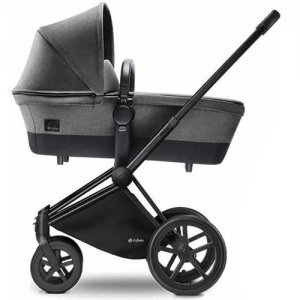 Cybex Коляска для новорожденных Priam LUX (Manhattan Grey на шасси All Terrain Matt Black)