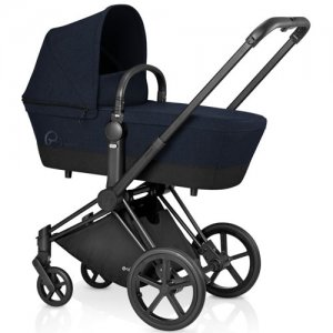 Cybex Коляска для новорожденных Priam LUX (Midnight Blue на шасси All Terrain Matt Black)