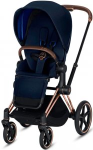 Cybex Priam III (Indigo Blue на шасси III Rosegold)