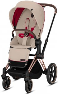 Cybex Priam III Ferrari (Silver Grey на шасси Rosegold)