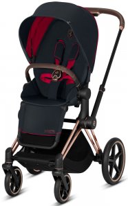 Cybex Priam III Ferrari (Victory Black на шасси Rosegold)