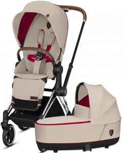Cybex Priam III Ferrari | 2-в-1 (Silver Grey на шасси Chrome)