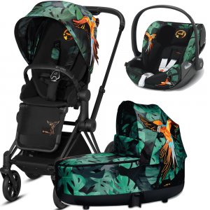 Cybex Priam III Birds of Paradise с автокреслом Cloud Z | 3-в-1 (Birds of Paradise на шасси Matt Black)