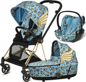 Cybex Mios Cherubs by Jeremy Scott с автокреслом Cloud Q | 3-в-1 (Cherubs Blue)