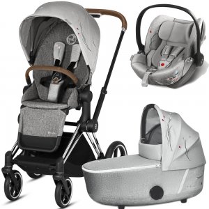 Cybex Priam III Koi с автокреслом Cloud Q | 3-в-1 (Koi на шасси Chrome)
