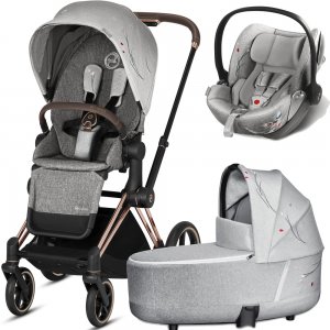 Cybex Priam III Koi с автокреслом Cloud Q | 3-в-1 (Koi на шасси Rosegold)