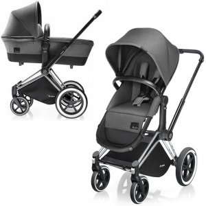 Cybex Priam Light | 2-в-1 (Manhattan Grey на шасси All Terrain Chrome)