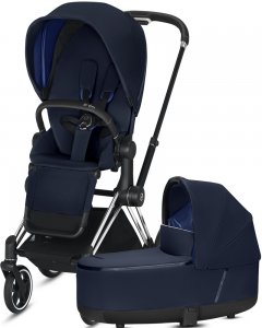 Cybex Priam III | 2-в-1 (Indigo Blue на шасси III Chrome Black)