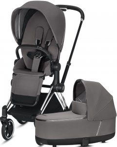 Cybex Priam III | 2-в-1 (Manhattan Grey на шасси III Chrome Black)