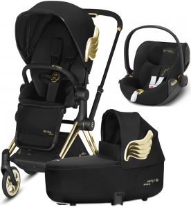 Cybex Priam III Jeremy Scott Wings с автокреслом Cloud Z | 3-в-1 (FE Jeremy Scott Wings Black)