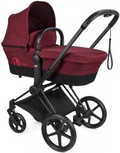 Cybex Priam III для новорожденных со спальным блоком LUX (Infra Red на шасси Matt Black 2019)