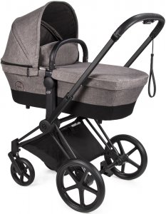 Cybex Priam III для новорожденных со спальным блоком LUX (Manhattan на шасси Matt Black 2019)