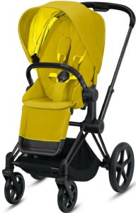 Cybex Priam III (Mustard Yellow на шасси III Matt black)