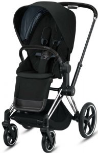 Cybex Priam III (Deep Black на шасси III Chrome Black)