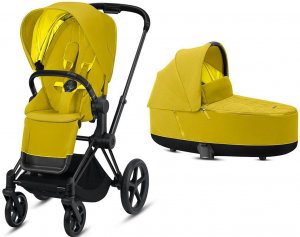 Cybex Priam III | 2-в-1 (Mustard Yellow на шасси III Matt black)