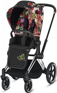 Cybex Priam III Spring Blossom (Spring Blossom Dark на шасси Chrome Black)