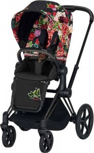 Cybex Priam III Spring Blossom (Spring Blossom Dark на шасси Matt Black)