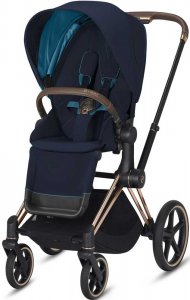 Cybex Priam III (Nautical Blue на шасси III Rosegold)