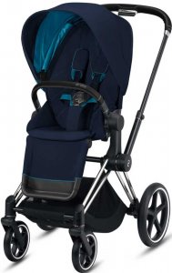 Cybex Priam III (Nautical Blue на шасси III Chrome Black)