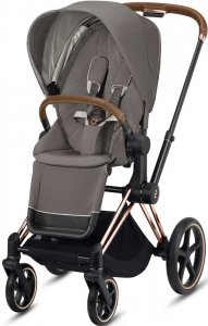 Cybex Priam III (Soho Grey на шасси III Rosegold)