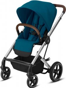 Cybex Balios S (LUX River Blue на шасси Silver (с дождевиком))