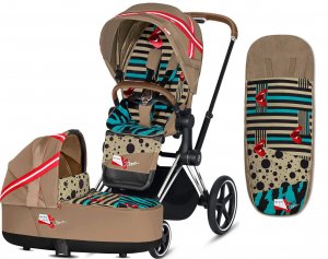 Cybex Priam III KK One Love I 2-в-1 (KK One Love на шасси Chrome + накидка на ноги)
