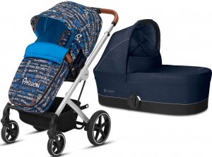 Cybex Balios S | 2-в-1 (FE Trust с накидкой на ножки и спальный блок Denim Blue (без дождевика))