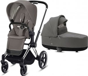 Cybex Priam III | 2-в-1 (Soho Grey на шасси III Chrome black)