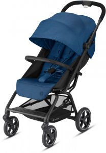Cybex Eezy S+ 2 (Navy Blue на шасси Black с дождевиком и бампером)