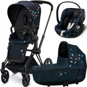 Cybex Priam III Jewels of Nature с автокреслом Cloud Z | 3-в-1 (Jewels of Nature на шасси III Matt black)