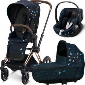 Cybex Priam III Jewels of Nature с автокреслом Cloud Z | 3-в-1 (Jewels of Nature на шасси III Rosegold)