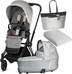Cybex Priam III Koi | 2-в-1 (Koi на шасси Matt Black с сумкой и одеялом)