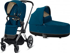 Cybex Priam III | 2-в-1 (Mountain Blue на шасси III Chrome black)