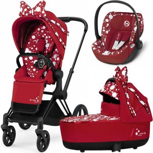 Cybex Priam III Jeremy Scott Petticoat с автокреслом Cloud Z | 3-в-1 (Jeremy Scott Petticoat на шасси Matt Black)
