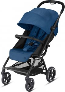Cybex Eezy S+ 2 (Navy Blue на шасси Black с бампером)