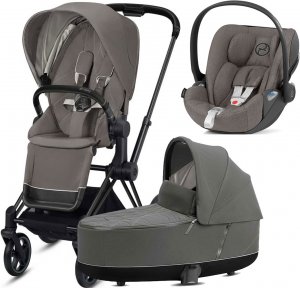 Cybex Priam III с автокреслом Cloud Z | 3-в-1 (Soho Grey на шасси Matt Black (Cloud Plus))