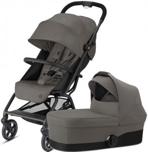 Cybex Eezy S+ 2 | 2-в-1 (Soho Grey на шасси Black с дождевиком и бампером)